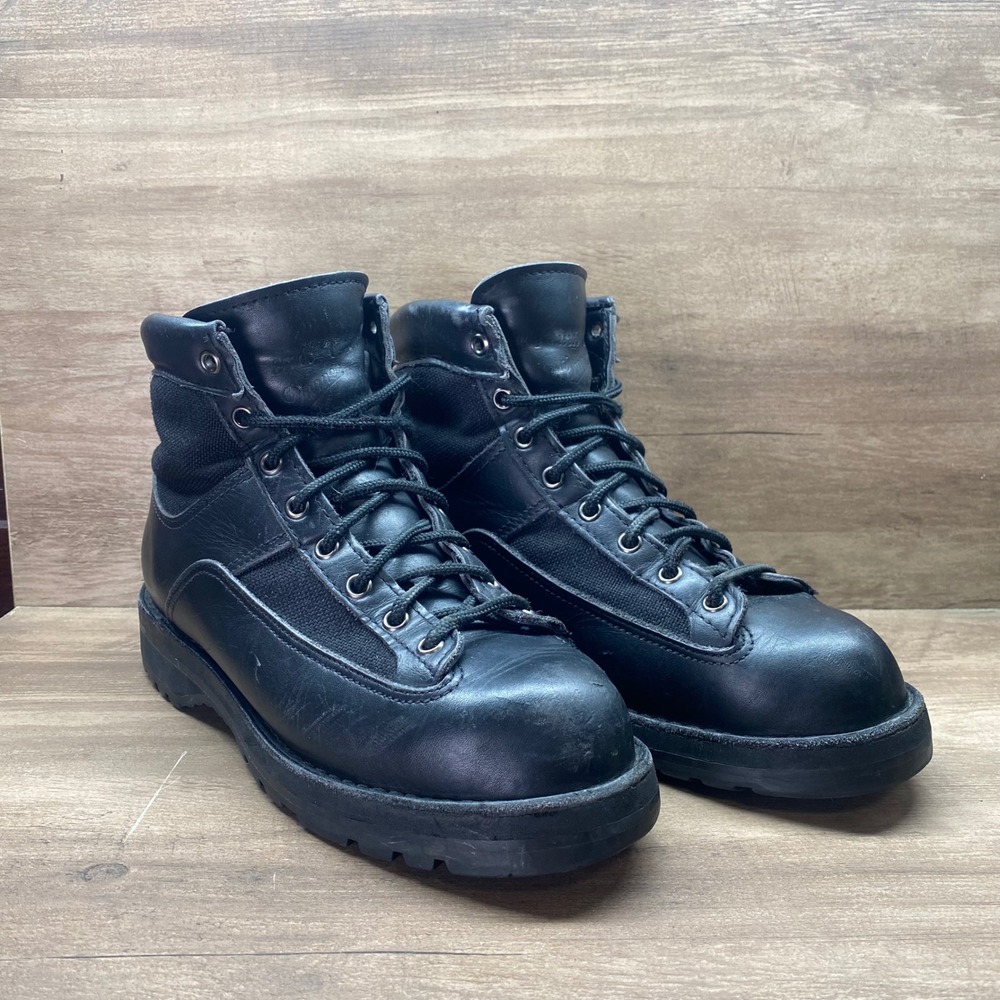 Danner Patrol Boots Steel Toe Gore-Tex Mens 7.5D Black 25200 Vintage Work USA